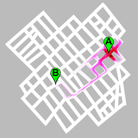 Chemical computing faster than satnav
