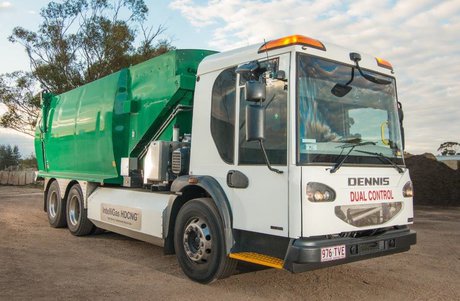 Waste collection truck powered by natural gas Waste collection truck powered by natural gas
