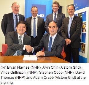 NHP and Alstom Grid sign official distribution deal NHP and Alstom Grid sign official distribution deal