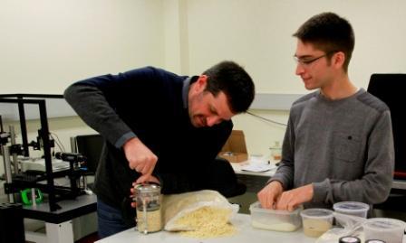 Puffed rice reveals patterns in compressed porous materials Puffed rice reveals patterns in compressed porous materials