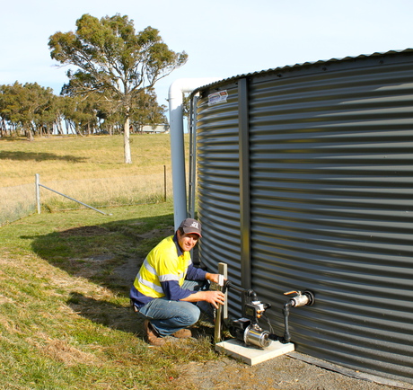 Providing clean tank water to rural homes without using chemicals
