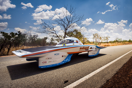 Barrett supports solar car race team