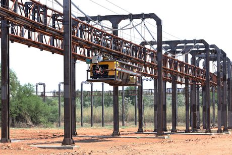 Elevated heavy transportation system from Milotek finalist for the Swedish Steel Prize 2015 Elevated heavy transportation system from Milotek finalist for the Swedish Steel Prize 2015