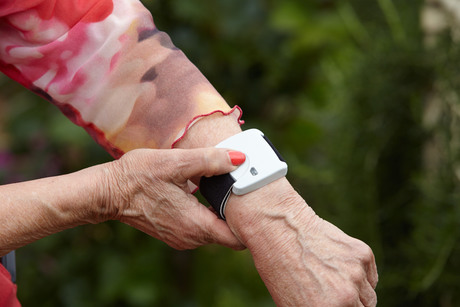 Wristband for monitoring movement disorders