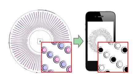 Counting molecules with a mobile phone