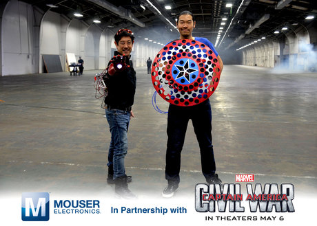 Mouser brings Captain America to life with superhero technology