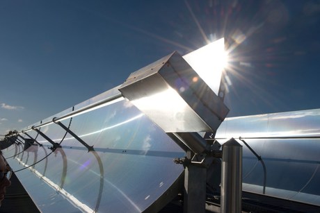 Solar air-con in action