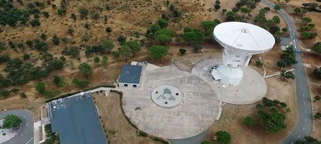 Using a drone to inspect a dish