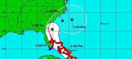 Alerts sent during hurricane