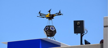 Drone-and-drop small cell technology