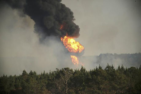 Pipeline explosion and fire in Alabama kills one