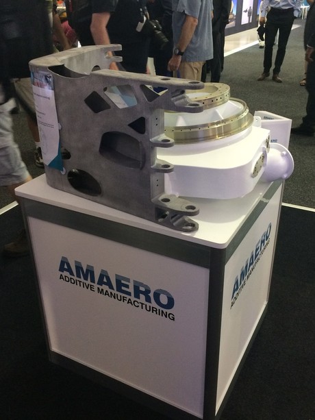 3D-printed aerospace components on show