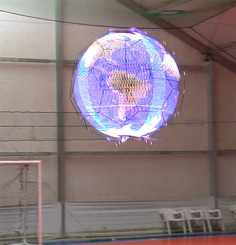 Spherical drone display developed