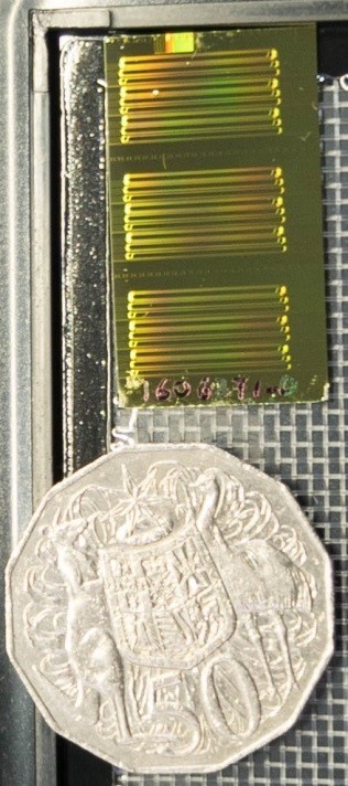 Storing photonic information as sound waves