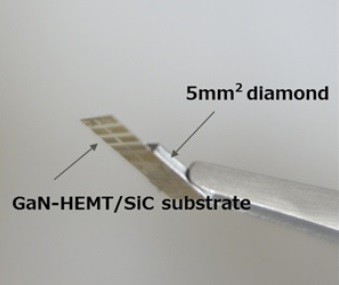 Single-crystal diamond bonded to SiC at room temperature