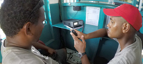 Barrett radios assist Tuvalu, Dominica