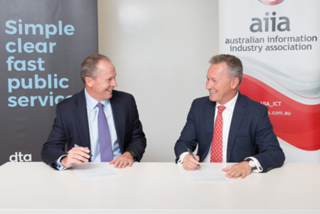 AIIA, DTA sign transformation MoU