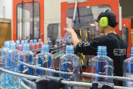 Bottled water company quenches its thirst for high-pressure air