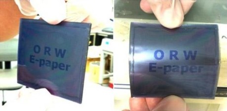 Optically rewritable LCDs are as flexible and thin as paper