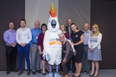 Giant cockatoo helps to reduce workplace injuries