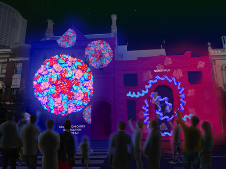 CSIRO spotlights beautiful bacteria at Vivid Sydney