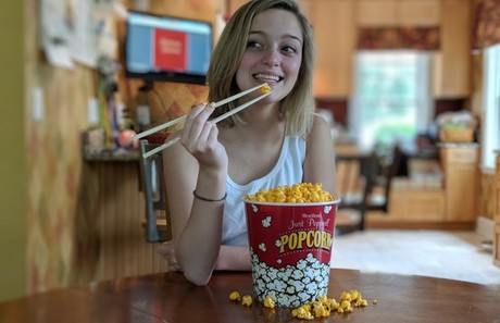 Why popcorn tastes better when you eat it with chopsticks
