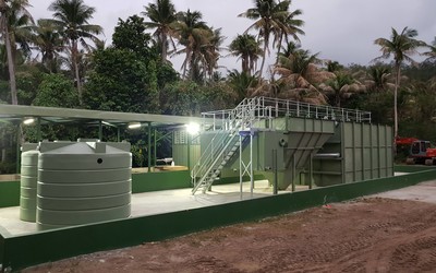 Hydroflux Expo RoadTRAIN on-site sewage treatment system