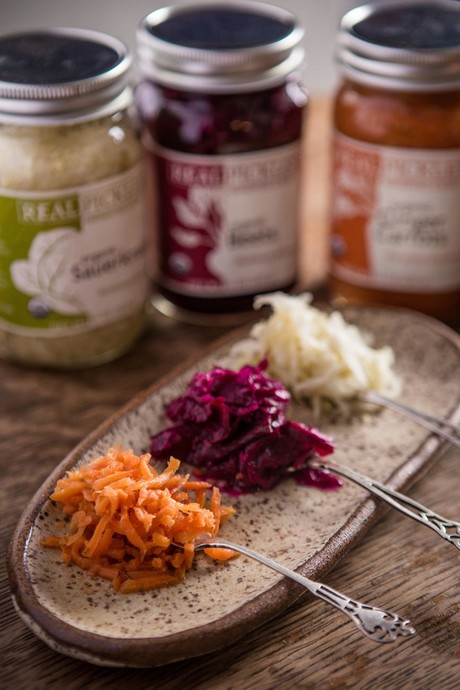 Looking at microbes in a natural pickle