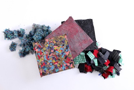 Old clothes turned into building materials