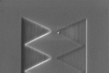Qubit component assembled for quantum computing project Qubit component assembled for quantum computing project