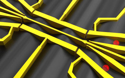 Sound waves control quantum information in a single electron