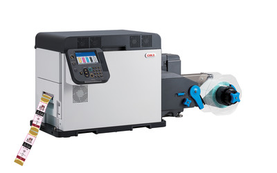 Label Power OKI PRO1050 colour label printer with white toner