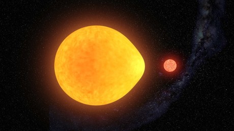 Newly discovered star pulsates on just one side