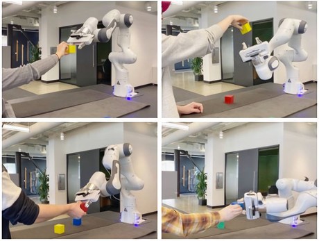 Improving human-to-robot handovers