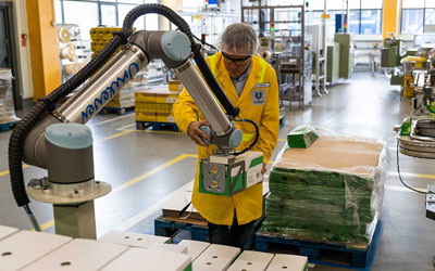 Cobots improve palletising and ergonomics at Unilever