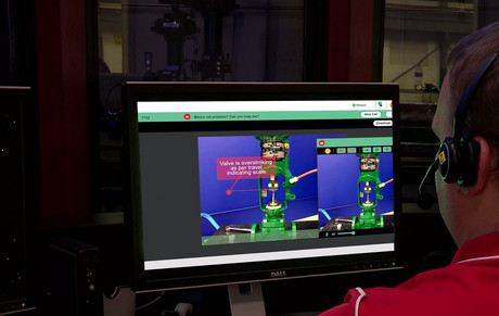 Remote valve assistance through augmented reality