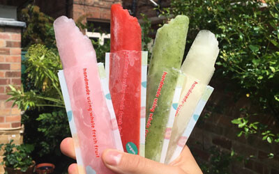 Cool idea: fruity ice lollies getting ready for delivery