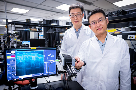 Handheld medical imaging device for high-res bedside scanning