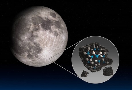 Water discovered on the sunlit surface of the Moon