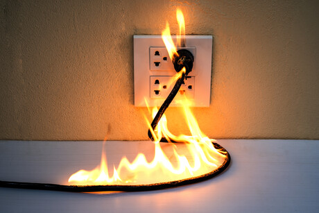 Victorians warned after plug catches fire