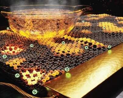 Thin graphite films hit high temperatures in seconds