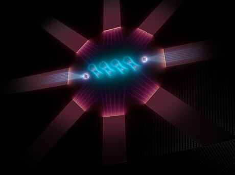 Quantum integrated circuit manufactured at the atomic scale Quantum integrated circuit manufactured at the atomic scale