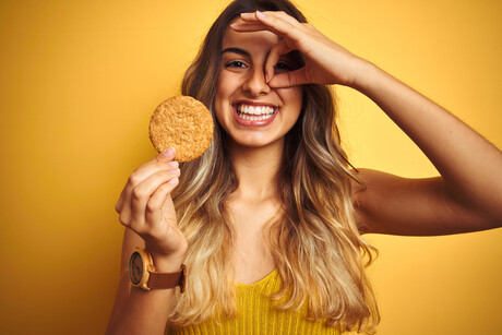 Edible tag in a biscuit: tracks food from factory to stomach