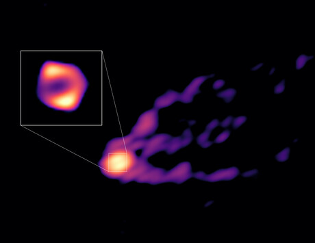 New image shows a black hole expelling a powerful jet