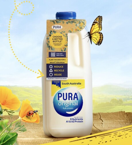 PURA produces SA milk bottles with less plastic