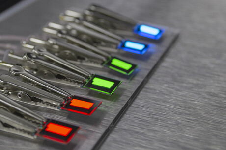 Molecular highway helps blue OLEDs shine brighter, longer Molecular highway helps blue OLEDs shine brighter, longer