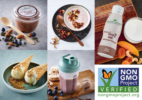 Native milk protein certified by Non-GMO Project