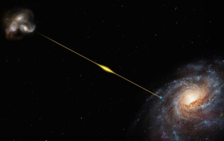 Distant fast radio burst offers path to weigh the universe