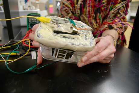 Device gathers, stores electricity in remote settings Device gathers, stores electricity in remote settings