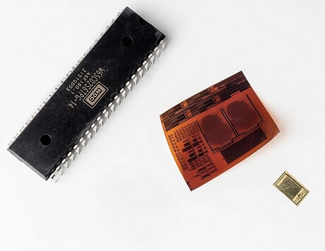 The potential of flexible thin-film electronics for chip design